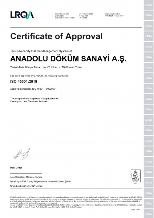 TS EN ISO 45001:2018